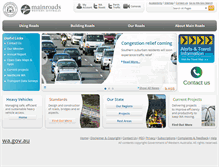 Tablet Screenshot of mainroads.wa.gov.au
