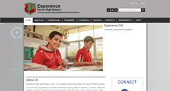 Desktop Screenshot of esperanceshs.wa.edu.au