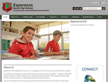 Tablet Screenshot of esperanceshs.wa.edu.au