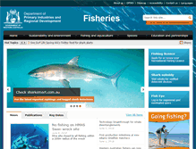 Tablet Screenshot of fish.wa.gov.au