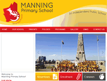 Tablet Screenshot of manningps.wa.edu.au