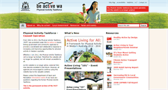 Desktop Screenshot of beactive.wa.gov.au