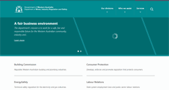 Desktop Screenshot of commerce.wa.gov.au