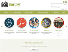 Tablet Screenshot of library.albany.wa.gov.au