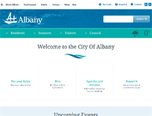 Tablet Screenshot of albany.wa.gov.au