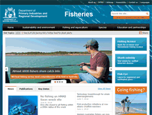 Tablet Screenshot of fisheries.wa.gov.au