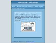 Tablet Screenshot of amlibweb.esperance.wa.gov.au