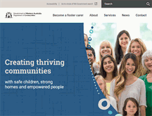 Tablet Screenshot of communities.wa.gov.au