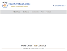 Tablet Screenshot of hopecc.wa.edu.au