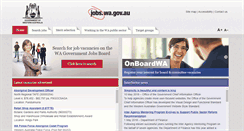 Desktop Screenshot of jobs.wa.gov.au