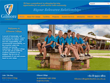 Tablet Screenshot of gilmorecollege.wa.edu.au