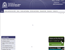 Tablet Screenshot of dca.wa.gov.au