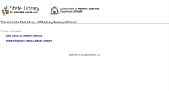 Desktop Screenshot of innopac.slwa.wa.gov.au