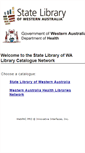 Mobile Screenshot of innopac.slwa.wa.gov.au