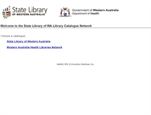 Tablet Screenshot of innopac.slwa.wa.gov.au