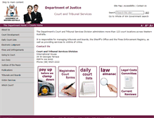 Tablet Screenshot of courts.dotag.wa.gov.au
