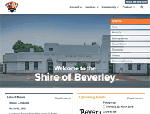 Tablet Screenshot of beverley.wa.gov.au