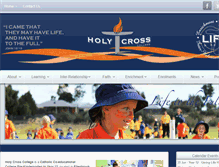 Tablet Screenshot of holycross.wa.edu.au