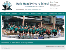 Tablet Screenshot of hallsheadps.wa.edu.au