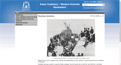 Desktop Screenshot of anzac.dpc.wa.gov.au