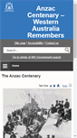 Mobile Screenshot of anzac.dpc.wa.gov.au