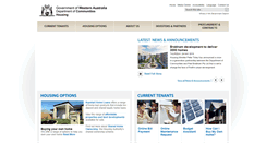 Desktop Screenshot of housing.wa.gov.au