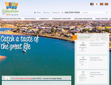 Tablet Screenshot of carnarvon.wa.gov.au