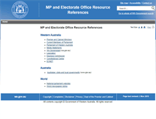 Tablet Screenshot of mp.wa.gov.au