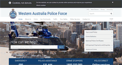 Desktop Screenshot of police.wa.gov.au