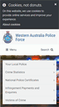 Mobile Screenshot of police.wa.gov.au