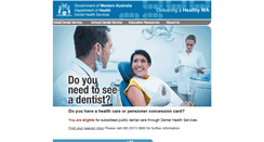 Desktop Screenshot of dental.wa.gov.au
