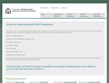Tablet Screenshot of conservation.wa.gov.au