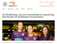 Tablet Screenshot of healthway.wa.gov.au