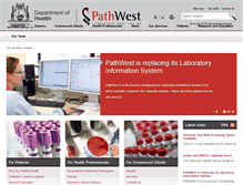 Tablet Screenshot of pathwest.health.wa.gov.au