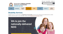 Desktop Screenshot of disability.wa.gov.au