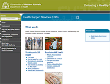 Tablet Screenshot of healthcorporatenetwork.health.wa.gov.au
