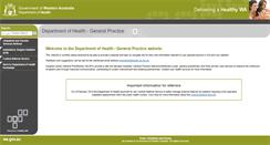 Desktop Screenshot of gp.health.wa.gov.au