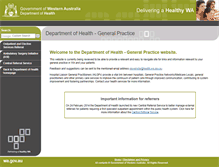 Tablet Screenshot of gp.health.wa.gov.au