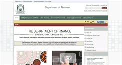 Desktop Screenshot of finance.wa.gov.au