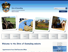 Tablet Screenshot of goomalling.wa.gov.au
