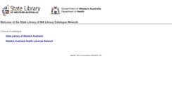 Desktop Screenshot of catalogue.slwa.wa.gov.au