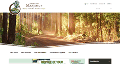 Desktop Screenshot of manjimup.wa.gov.au