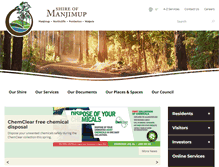Tablet Screenshot of manjimup.wa.gov.au