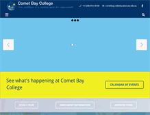 Tablet Screenshot of cometbaycollege.wa.edu.au