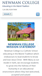 Mobile Screenshot of newman.wa.edu.au