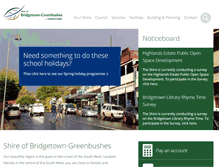 Tablet Screenshot of bridgetown.wa.gov.au