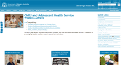Desktop Screenshot of cahs.health.wa.gov.au