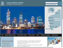 Tablet Screenshot of migration.wa.gov.au