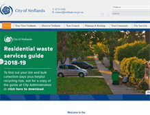 Tablet Screenshot of nedlands.wa.gov.au
