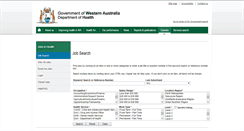 Desktop Screenshot of jobs.health.wa.gov.au